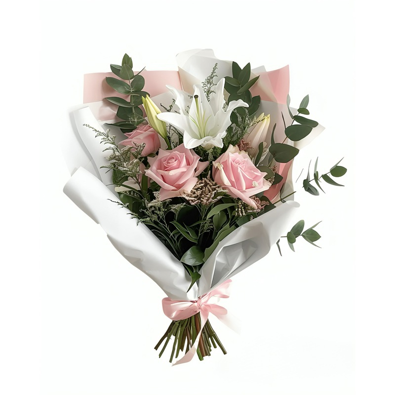 دسته گل رز طبیعی مدل 06