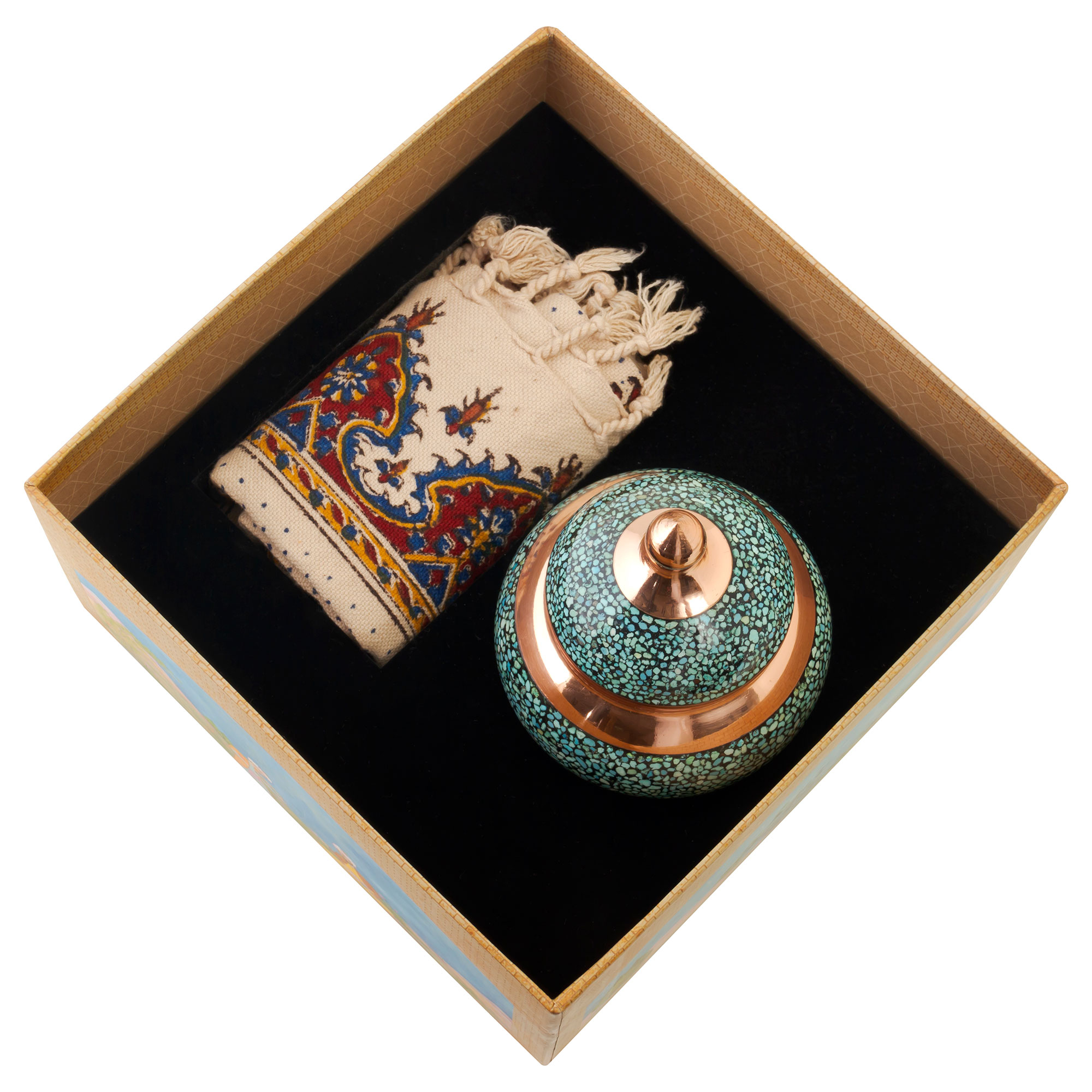 ست هدیه صنایع دستی اریسا مدل فیروزفام